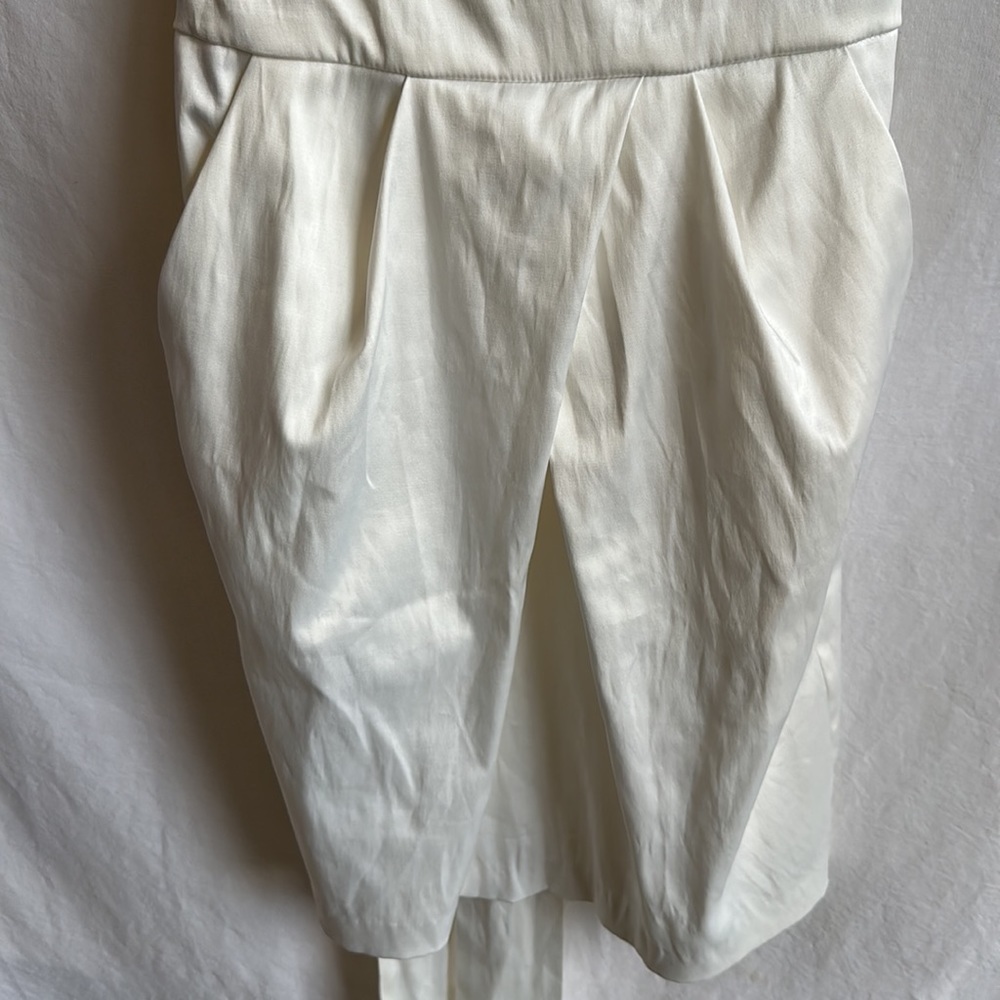 Love Tease ivory satin-look dress, size 7 - Picture 5 of 7